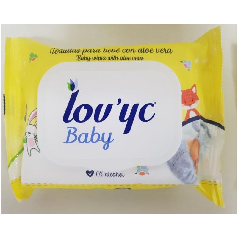 Lovyc Toallitas 20u.Baby Aloe Vera