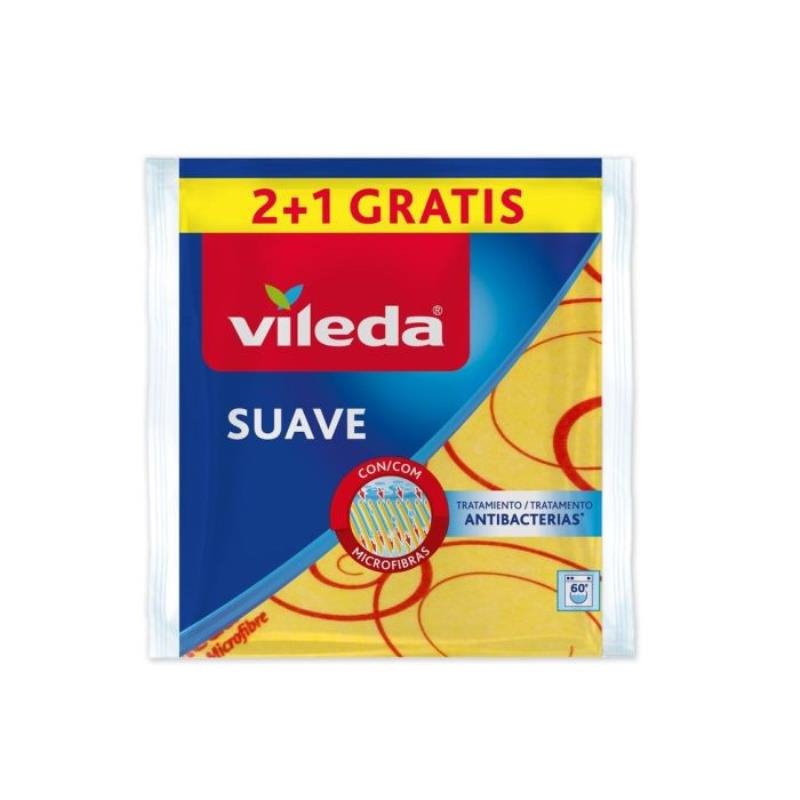 Vileda Bayeta Suave Amarilla 38x40cm.(Lote 2+13ud)