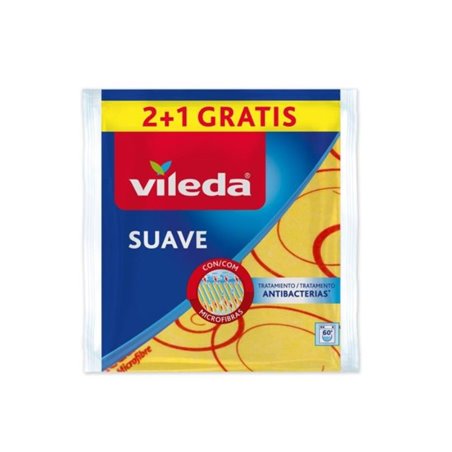 Vileda Bayeta Suave Amarilla 38x40cm.(Lote 2+13ud)