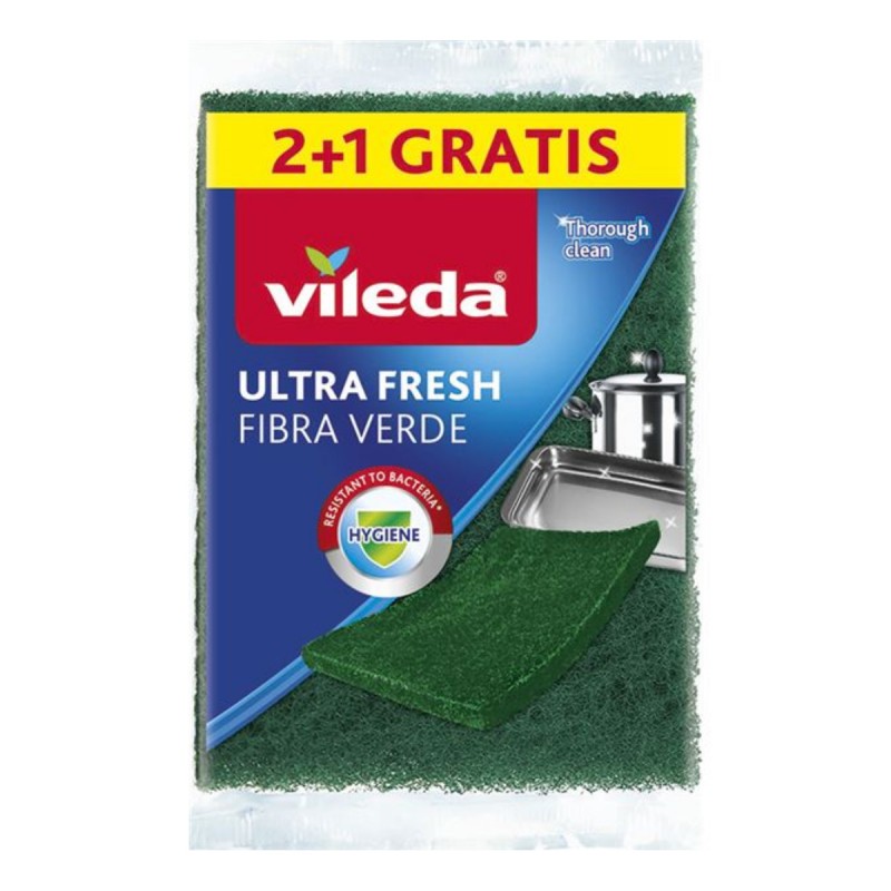 VILEDA ESTROPAJOS FIBRA ULTRA FRESH 2+1 V-24