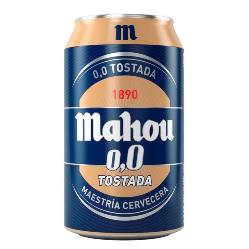 Cerveza Mahou 0,0 Tostada 33cl.