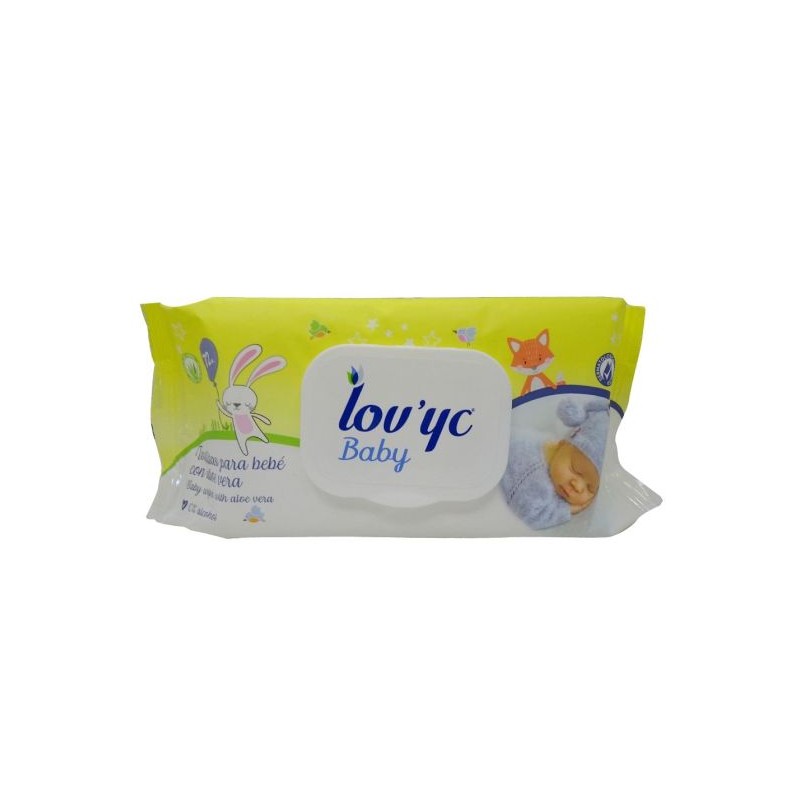 Lovyc Toallitas 72u.Baby Aloe Vera