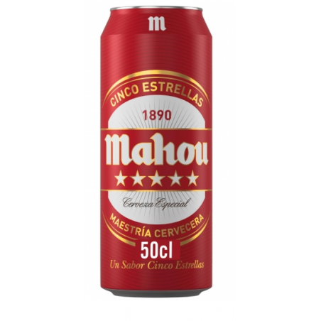 Cerveza Mahou 5 Estrellas 50cl