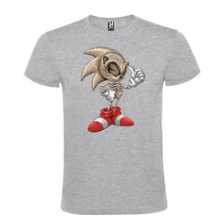 Camiseta Manga Corta Diseño Sonic Esquelético