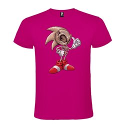 Camiseta Manga Corta Diseño Sonic Esquelético