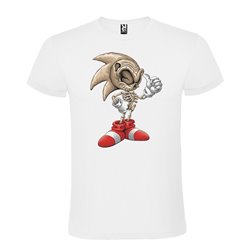 Camiseta Manga Corta Diseño Sonic Esquelético