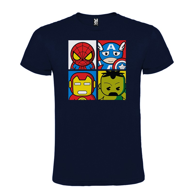 Camiseta Manga Corta Diseño Avengers