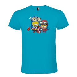 Camiseta Manga Corta Diseño Minions Avengers