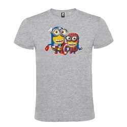 Camiseta Manga Corta Diseño Minions Avengers