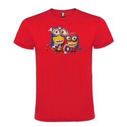 Camiseta Manga Corta Diseño Minions Avengers