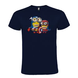 Camiseta Manga Corta Diseño Minions Avengers