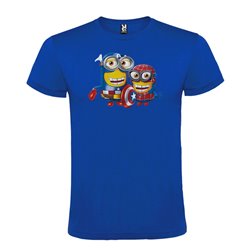 Camiseta Manga Corta Diseño Minions Avengers