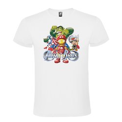 Camiseta Manga Corta Diseño Super Mario Avengbros