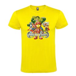 Camiseta Manga Corta Diseño Super Mario Avengbros