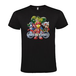 Camiseta Manga Corta Diseño Super Mario Avengbros