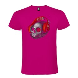 Camiseta Manga Corta Diseño Caravela Auriculares Rojos