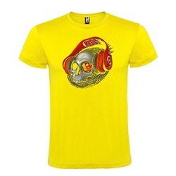 Camiseta Manga Corta Diseño Caravela Auriculares Rojos