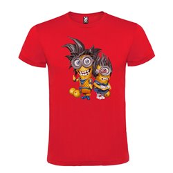 Camiseta Manga Corta Diseño Minions Dragon Ball