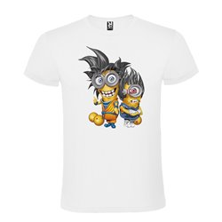 Camiseta Manga Corta Diseño Minions Dragon Ball