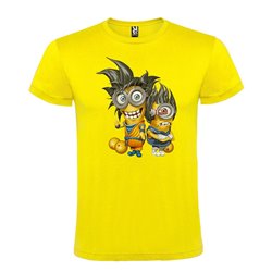 Camiseta Manga Corta Diseño Minions Dragon Ball