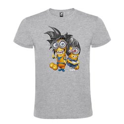 Camiseta Manga Corta Diseño Minions Dragon Ball