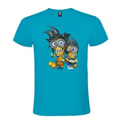 Camiseta Manga Corta Diseño Minions Dragon Ball