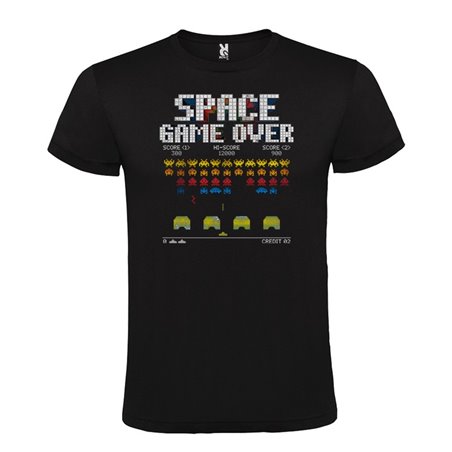 Camiseta Manga Corta Diseño Space Invaders