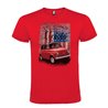 Camiseta Manga Corta Diseño Fiat Sescento Rojo