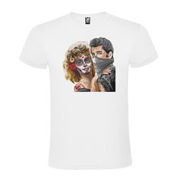 Camiseta Manga Corta Diseño Jonh Travolta Y Olivia Newton