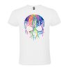 Camiseta Manga Corta Diseño Calavera Multicolor