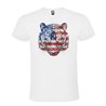 Camiseta Manga Corta Diseño Tigre Bandera Eeuu