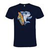 Camiseta Manga Corta Diseño Delfin Surfero