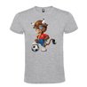 Camiseta Manga Corta Diseño Toro Futbolista