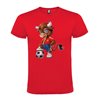 Camiseta Manga Corta Diseño Toro Futbolista