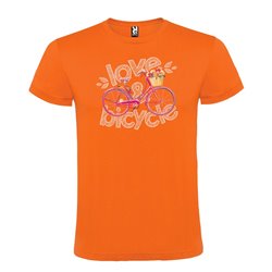 Camiseta Manga Corta Diseño Love Bicycle