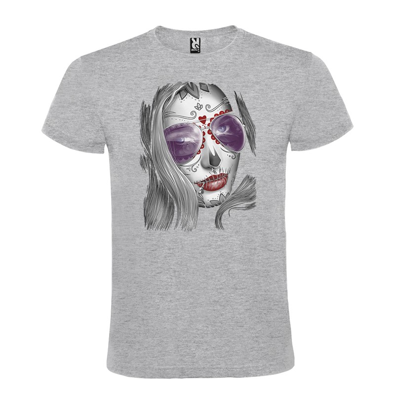 Camiseta Manga Corta Diseño Cara Mujer Katrina