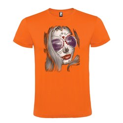 Camiseta Manga Corta Diseño Cara Mujer Katrina