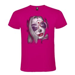 Camiseta Manga Corta Diseño Cara Mujer Katrina