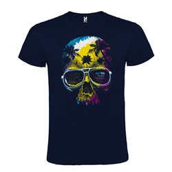 Camiseta Manga Corta Diseño Calavera Jawayana