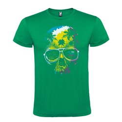 Camiseta Manga Corta Diseño Calavera Jawayana