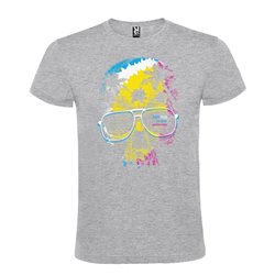 Camiseta Manga Corta Diseño Calavera Jawayana