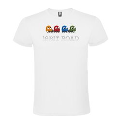 Camiseta Manga Corta Diseño 16 Bit Road Pacman