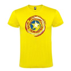 Camiseta Manga Corta Diseño Escudo Del Capitán América