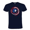 Camiseta Manga Corta Diseño Escudo Del Capitán América