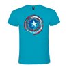 Camiseta Manga Corta Diseño Escudo Del Capitán América