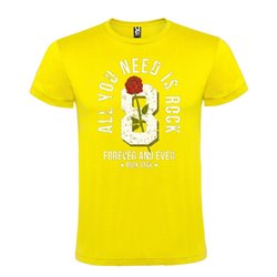 Camiseta Manga Corta Diseño All You Need Is Rock