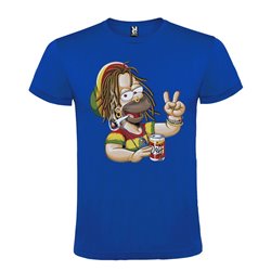 CAMISETA MANGA CORTA DE DISEÑO HOMER JAMAICANO