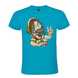 CAMISETA MANGA CORTA DE DISEÑO HOMER JAMAICANO