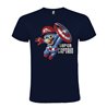 CAMISETA MANGA CORTA DE DISEÑO SUPERMARIO CAPTAIN AMERICA