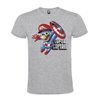 CAMISETA MANGA CORTA DE DISEÑO SUPERMARIO CAPTAIN AMERICA